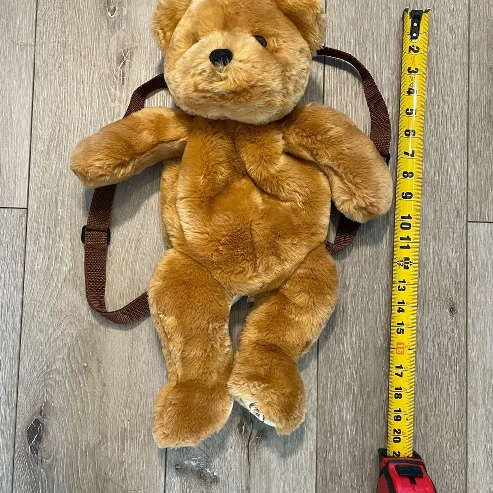 Brown Plush Teddy Bear Backpack‎ Creature Comforts Adjustable Straps